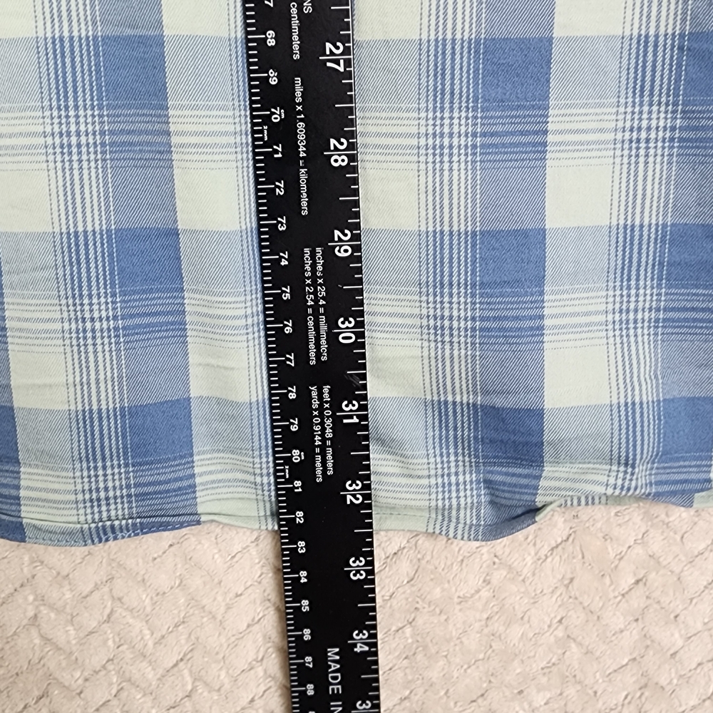 Wrangler Regular Fit Blue Short Sleeve Button Down Shirt Mens 3xl - Picture 7 of 9